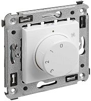 Выключатель вентилятора без рамки DKC Avanti 4-поз. белое облако картинка